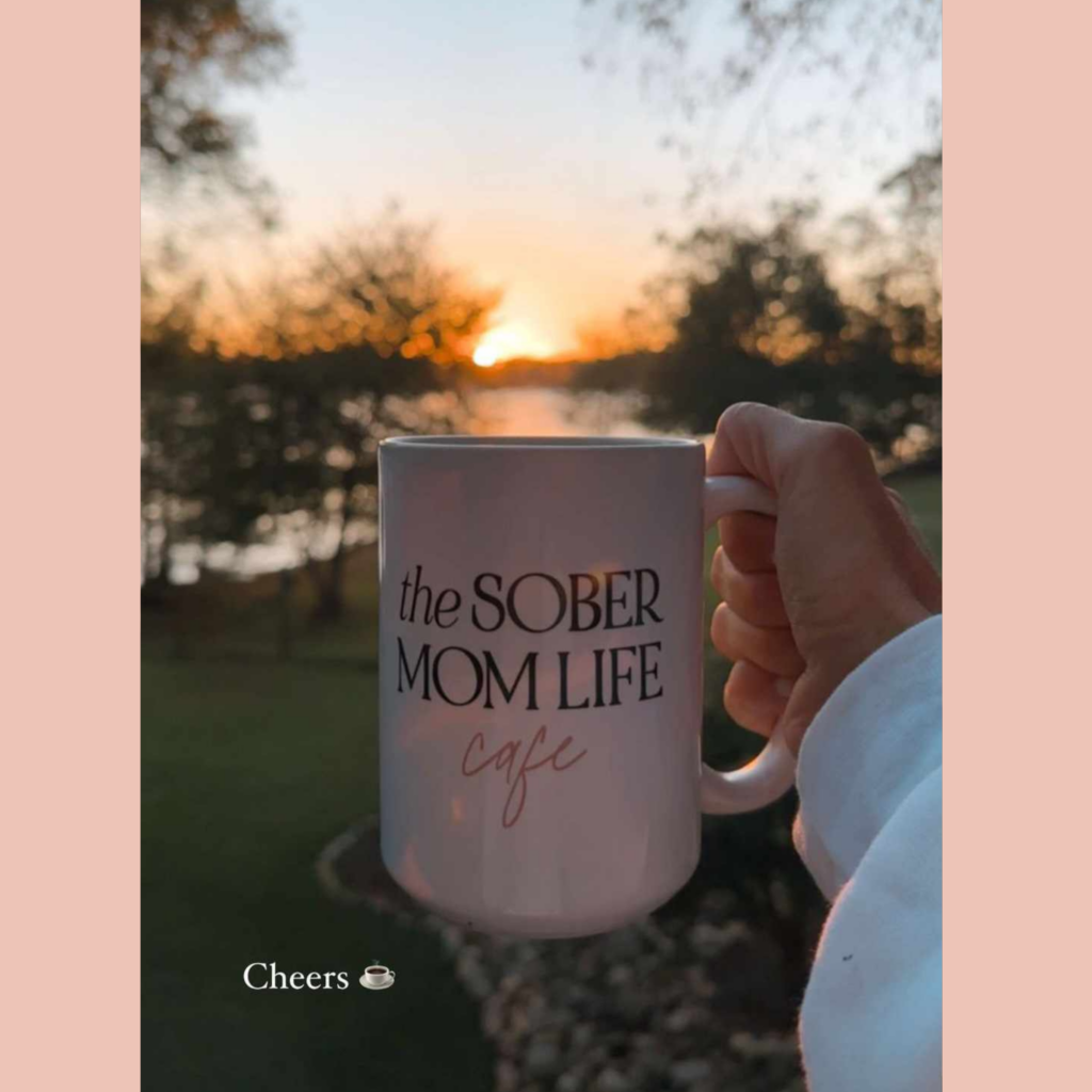 The Sober Mom Life Cafe mug